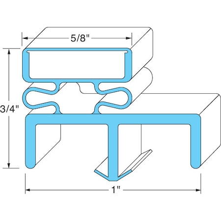 Beverage-Air Door Gasket; 23" X 57-3/4" 50907001